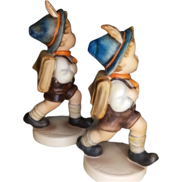 (2) SET of Vintage Goebel Hummel 5" AND 6" Figurines - SCHOOL BOY 82-0 - Picture 7 of 13